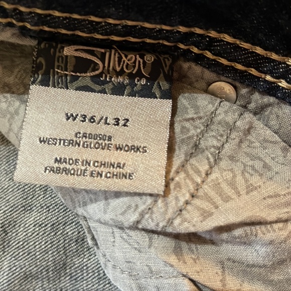 Silver distressed jeans. - Picture 5 of 7